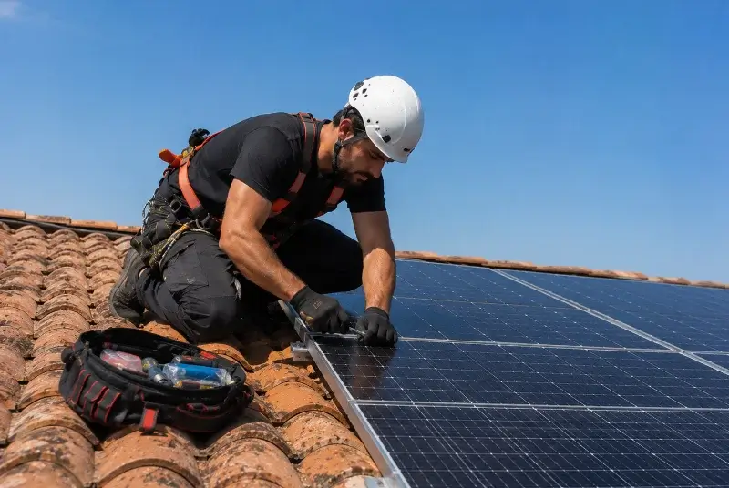 Maintenance et monitoring de panneaux solaires à Taugon